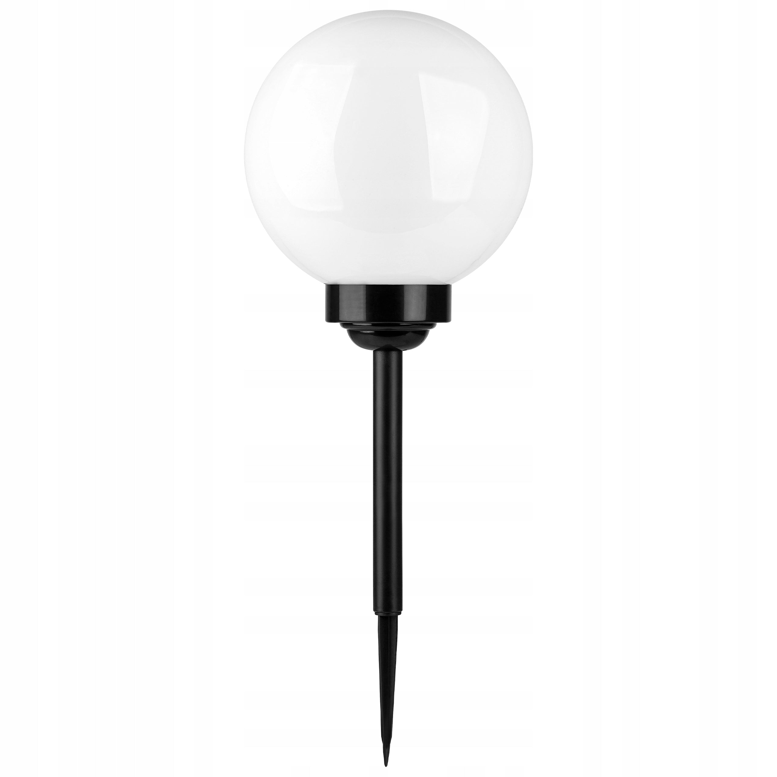 Solar Garden Lamp LED Ball 25cm Driven Ground White Milk Manufacturer code Lampa LED solarna wbijana kula ogrodowa 25cm