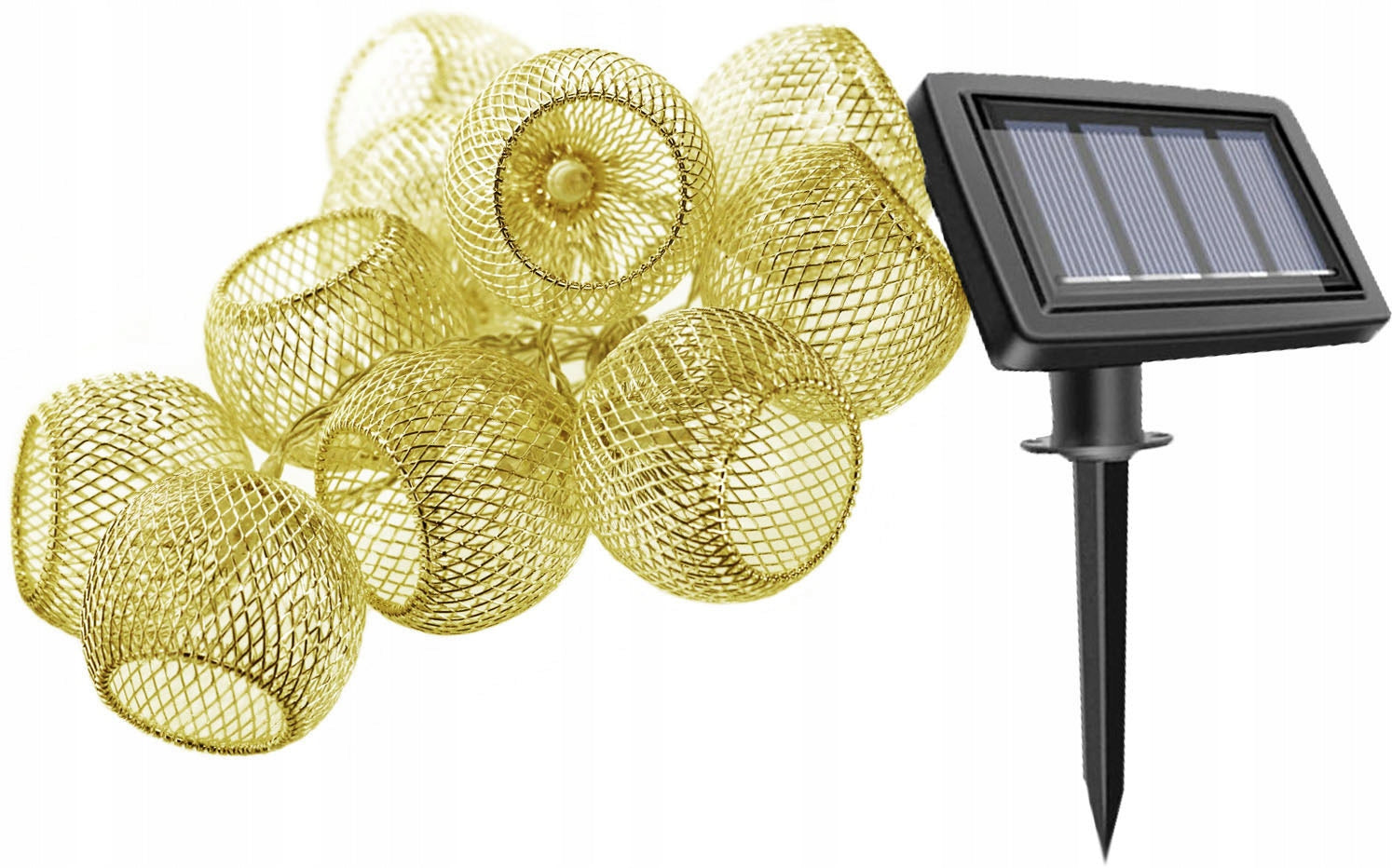 Solar Garden Lamp LED Garland Light Punched Decorative Ball 10 led Manufacturer code P-703