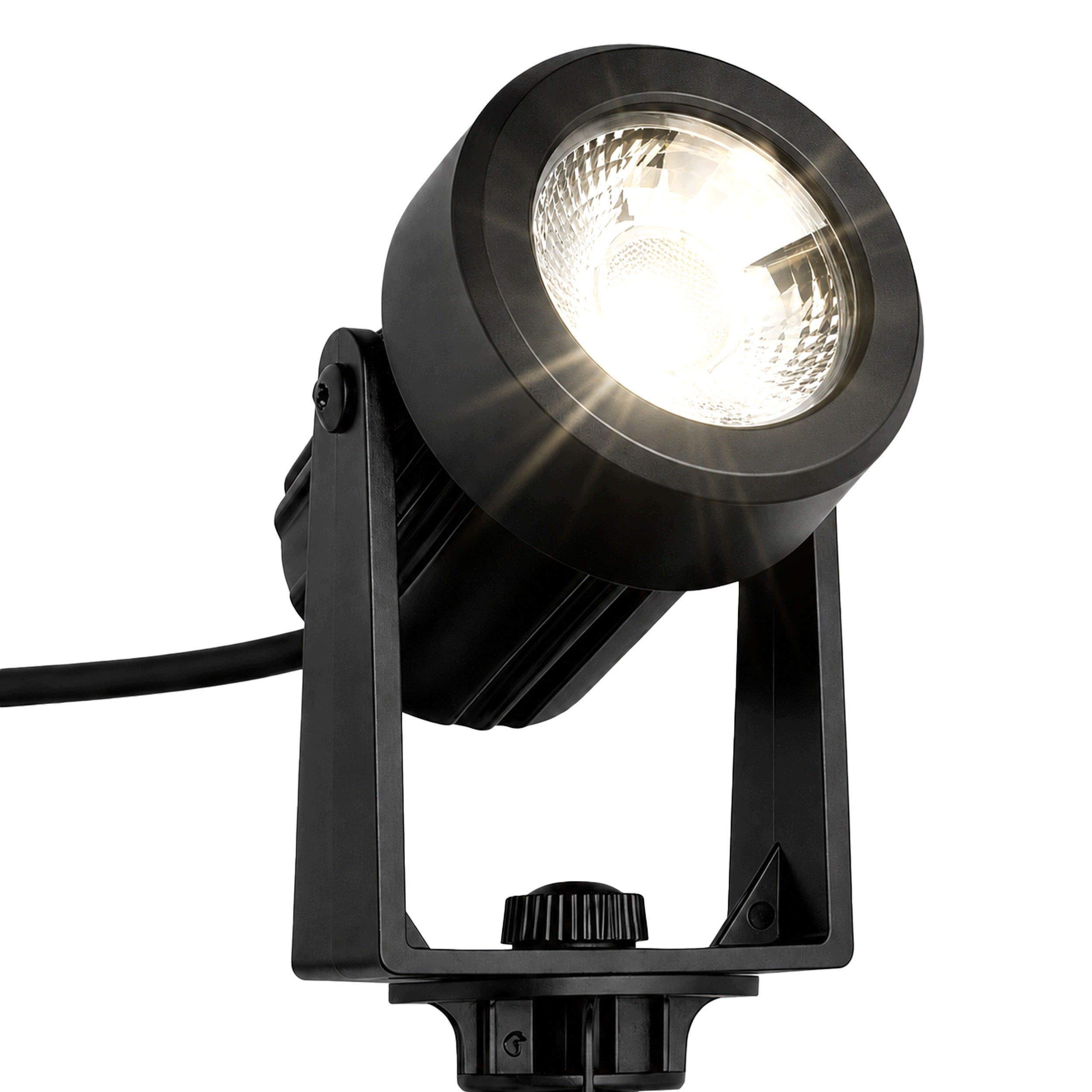 Solar Garden Lamp LED Punched 4X Headlight Twilight Sensor For Garden Packaging status original