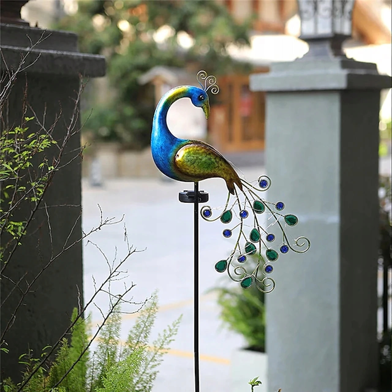 Solar Garden Lamp Paw LED Figurine Decorative Lamp for Garden Manufacturer code Lampka Pawia Oświetlenie Balkonu Taras Ogrodu