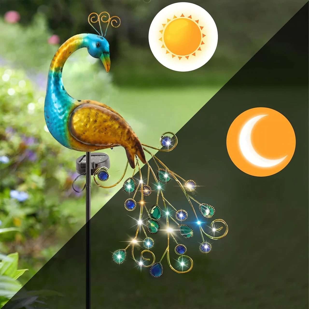 Solar Garden Lamp Paw LED Figurine Decorative Lamp for Garden Power supply solar