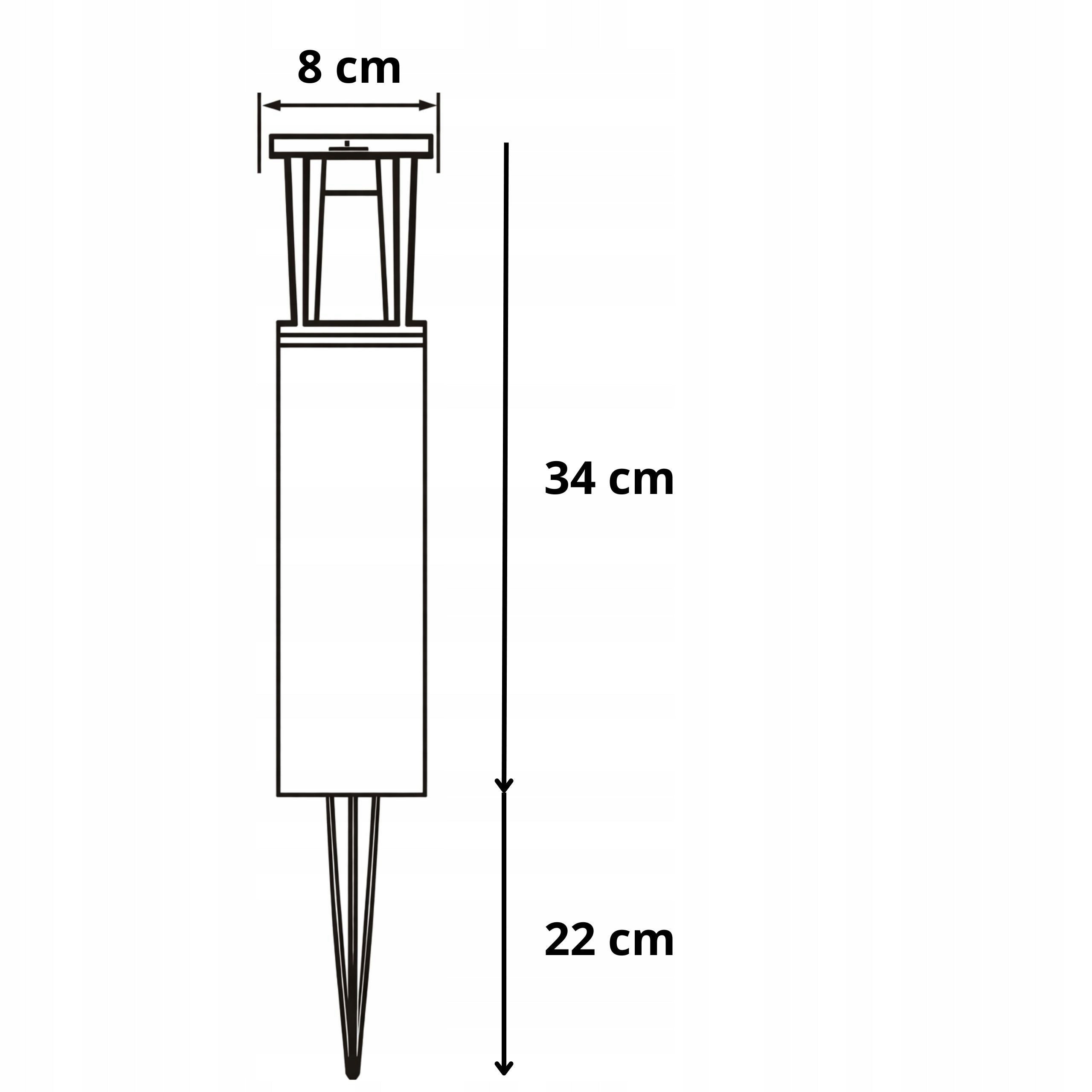 Solar Garden Lamp Post LED Flame Effect Twilight Sensor Steel Manufacturer code SGL013WW