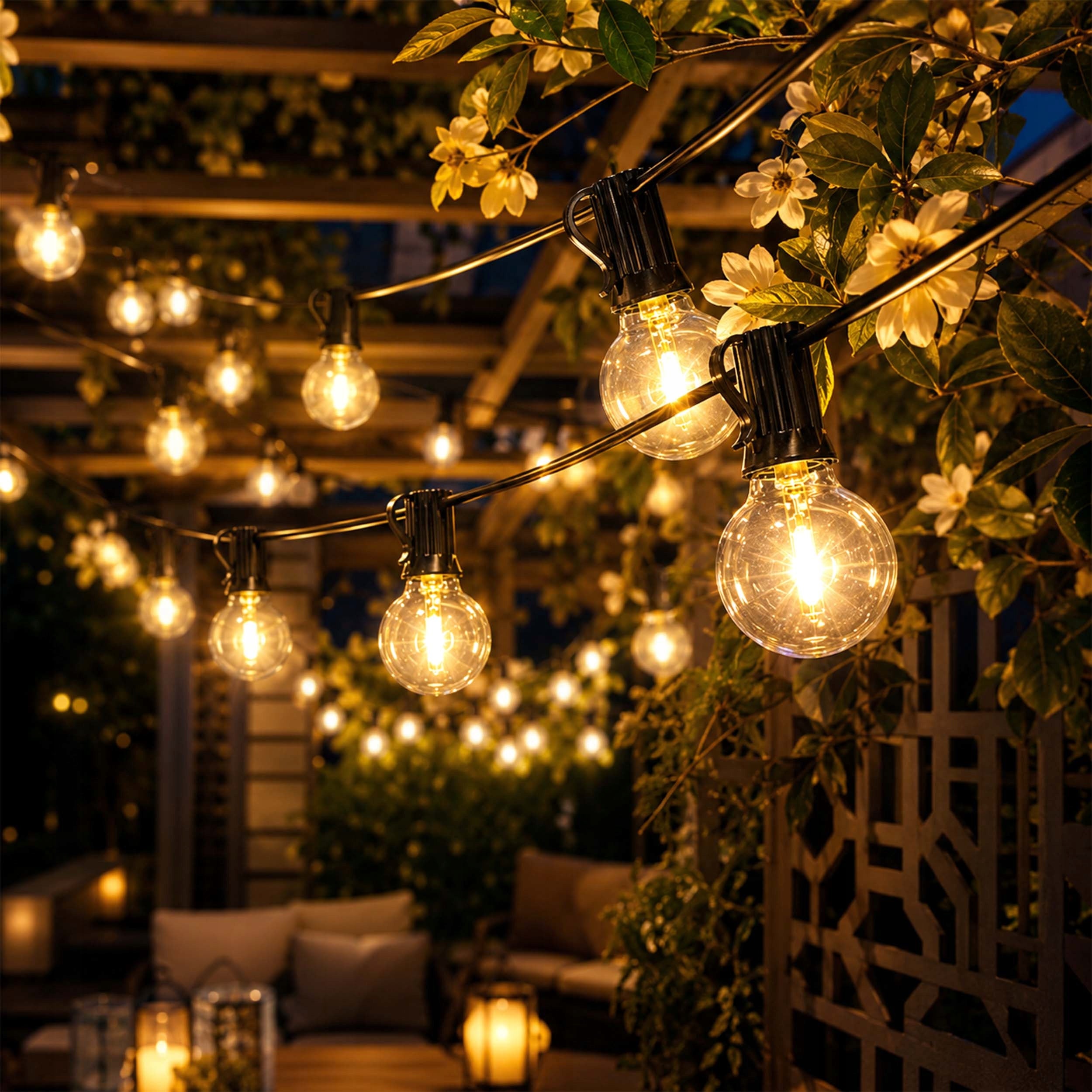 Solar Garland LED Garden 20 x LED Bulbs Solar Balls LED Light Power supply solar USB