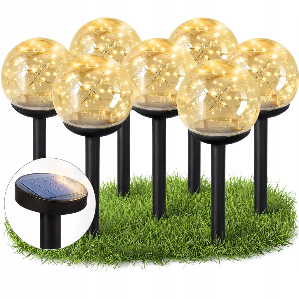 Solar LED Balls LARGE SET XXL 8 PCS Solar Garden Amorphous EAN (GTIN) 5903418544645