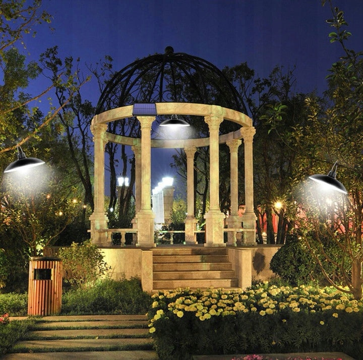 Solar LED Street Lamp Hanging With GARDEN SENSOR OUTDOOR Remote Control Power supply solar