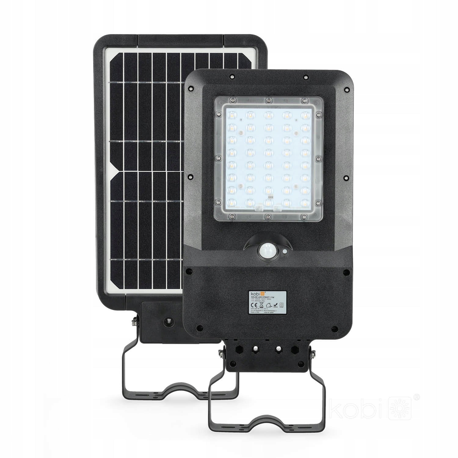 Solar LED Street Light Lamp 15W 4000K With Motion Sensor WATERPROOF Brand Kobi