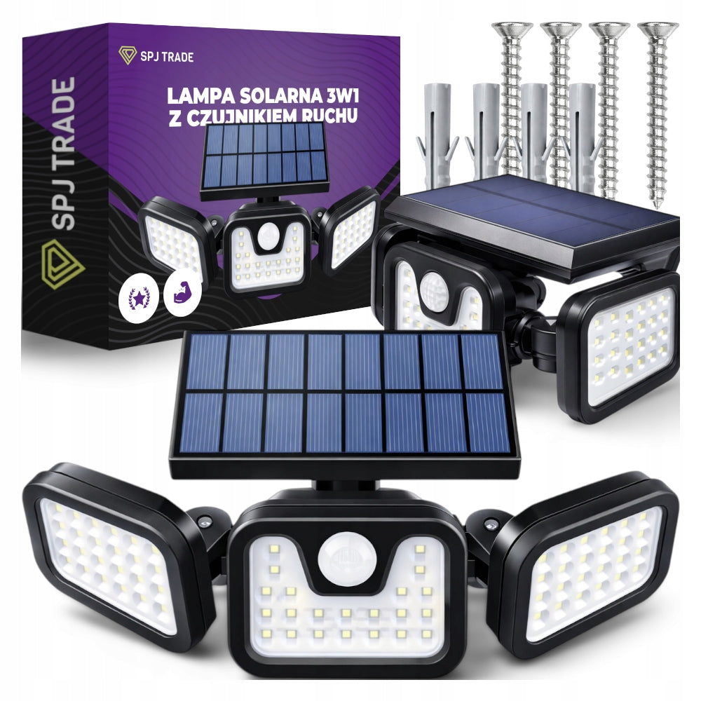 Solar Lamp 3in1 Solar Panel Twilight Motion Sensor LED Strong Bright