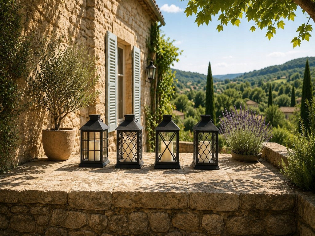 Solar Lamp Garden Lantern Snitch Black Candle MIX Thread type none