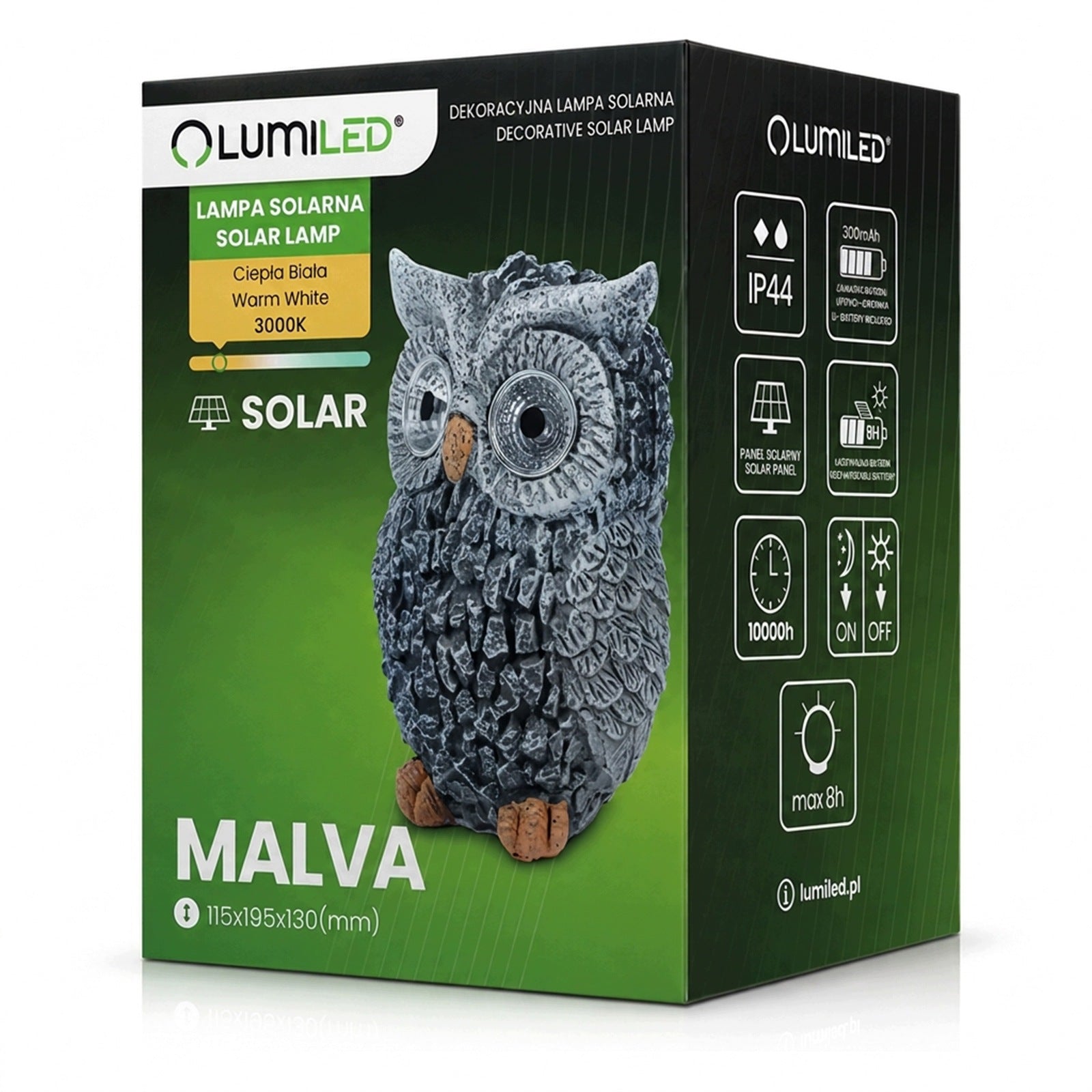 Solar Lamp LED Garden Lamp Garden Owl Bird Decorative for TERRACE Manufacturer code 5907568608066