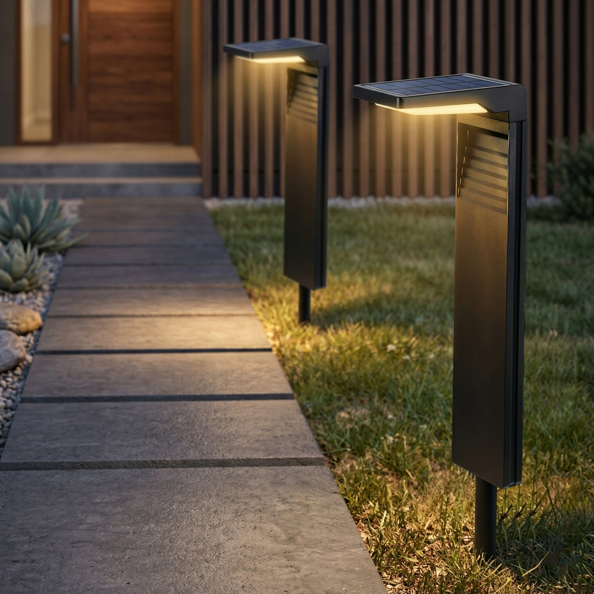 Solar Lamp LED Garden Punched Post Twilight Sensor 3000K Garden Manufacturer code Lampa Ogrodowa Ścieżkowa 5940