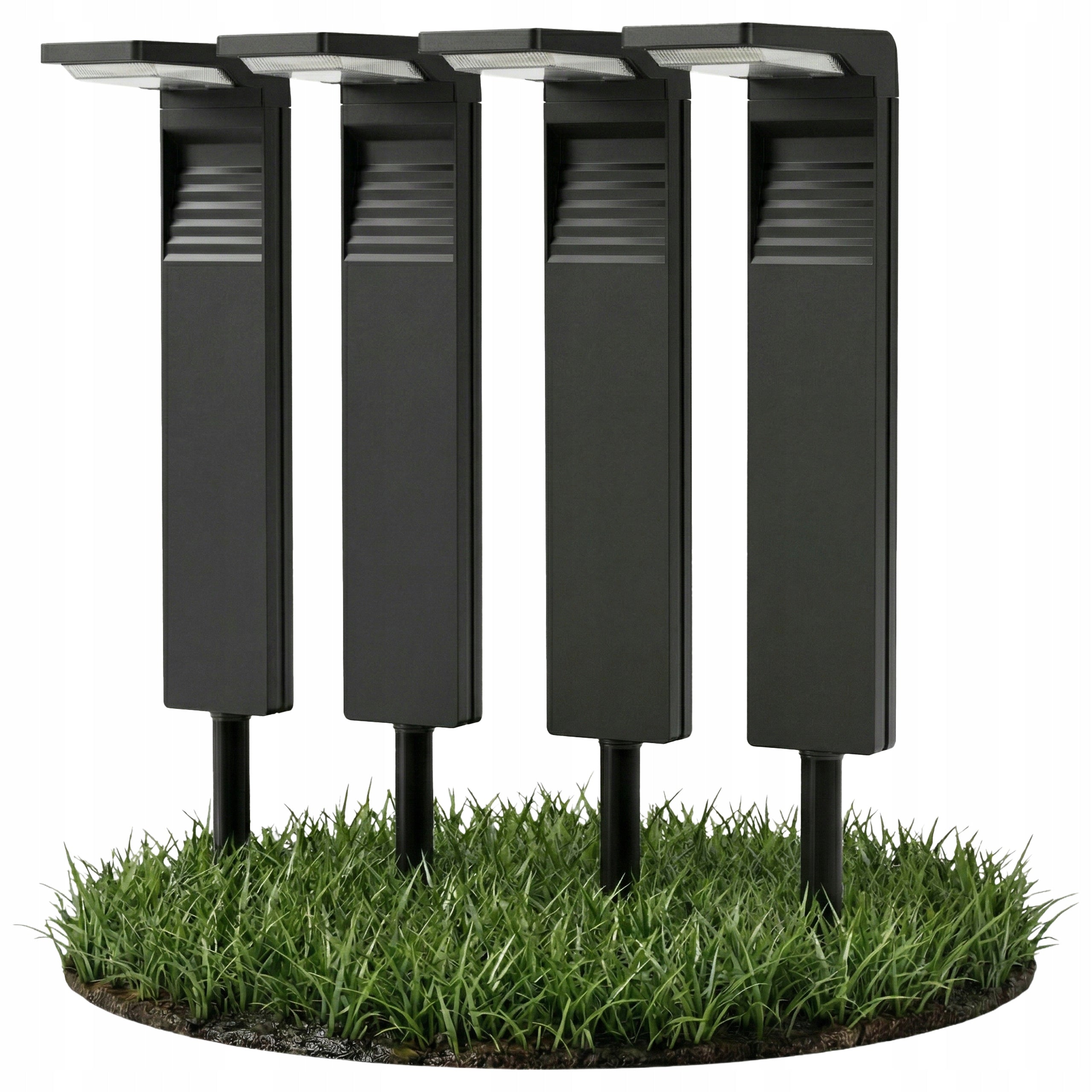 Solar Lamp LED Garden Punched Post Twilight Sensor 3000K Garden