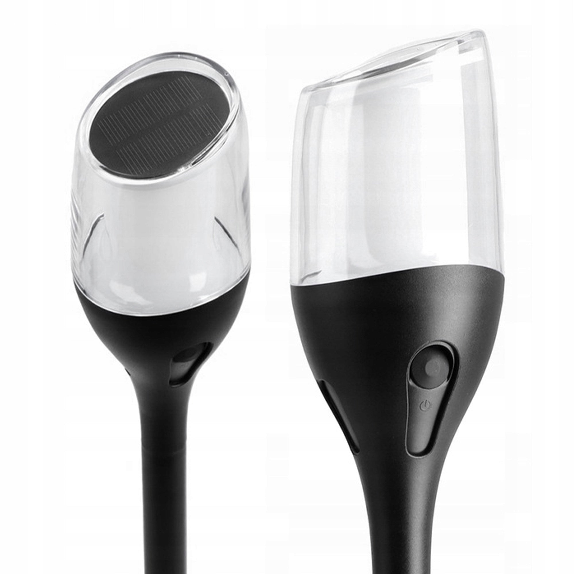 Solar Lamp LED LANTERN TORCH HAMMERED Flame Post Premium Packaging status original