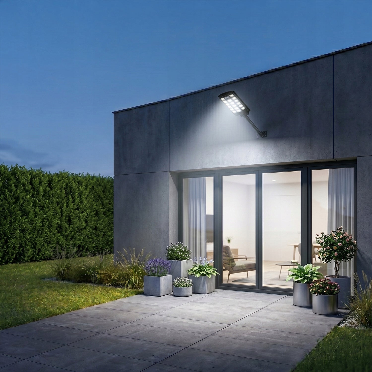 Solar Lamp LED Street Motion Sensor Twilight PILOT IP65 Cold 6500K Packaging status original
