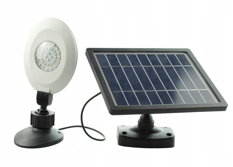 Solar Lamp Large Panel 2 Rechargeable Twilight Other with White Color Packaging status original