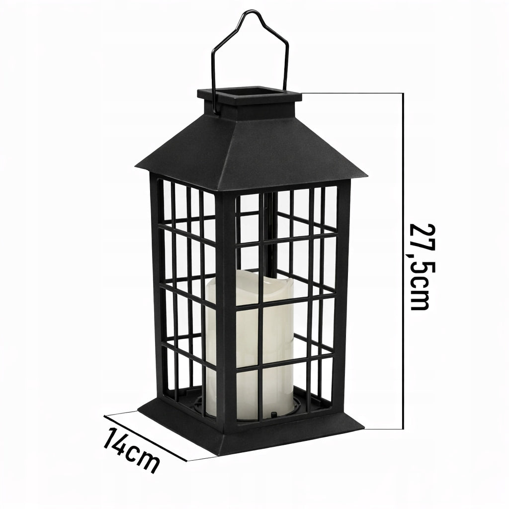 Solar Lantern LED Garden Lamp Lantern SuperLED Color black