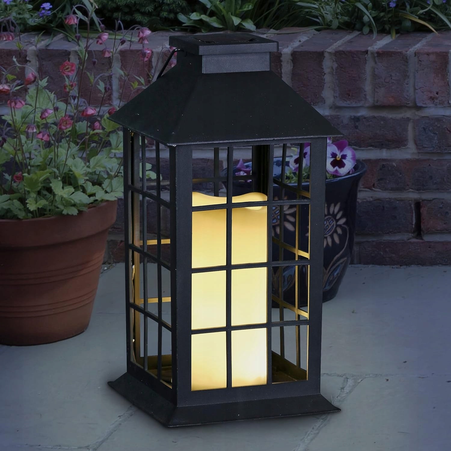 Solar Lantern LED Garden Lamp Lantern SuperLED Diameter/width 14 cm