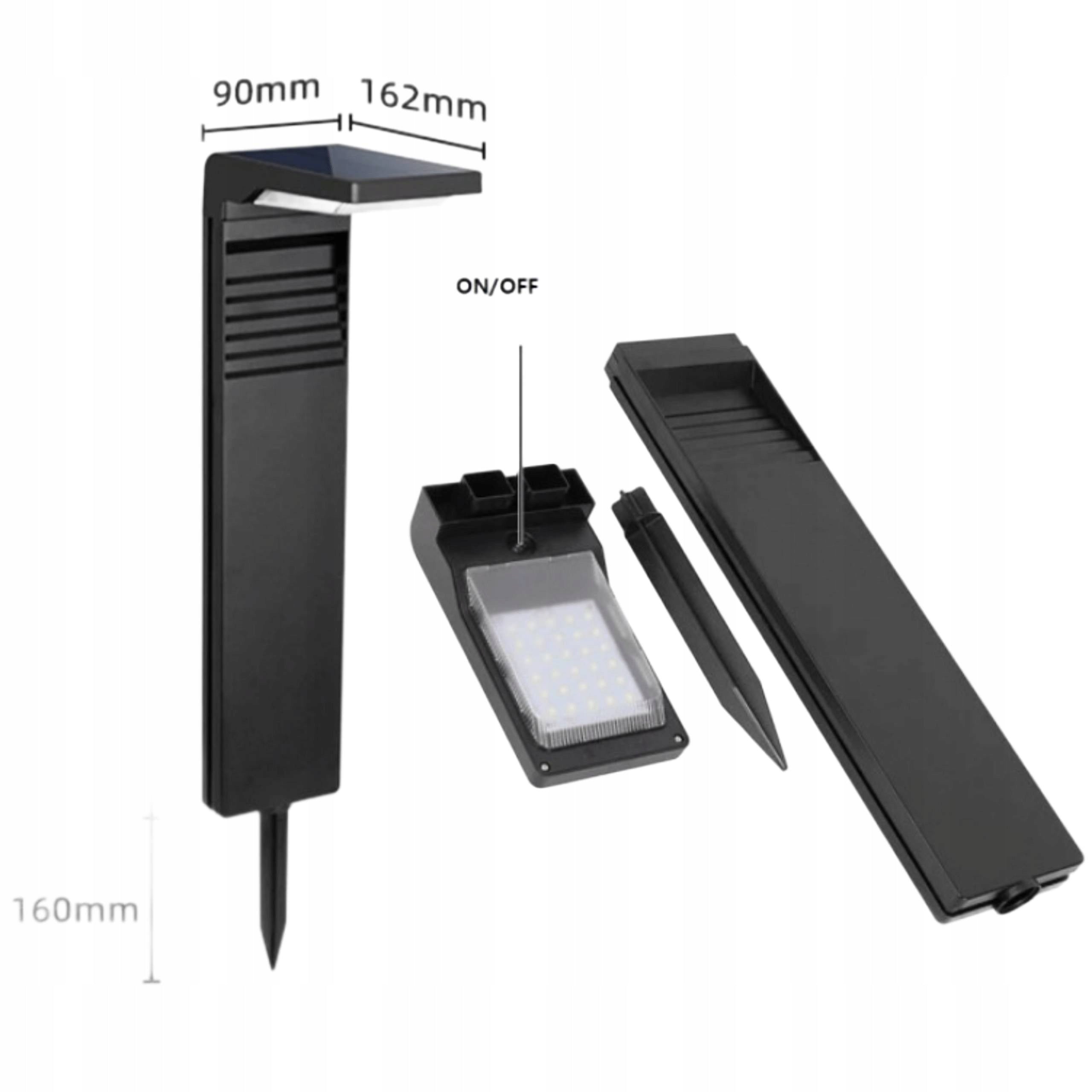 Solar Led Garden Post SSO-2 IP65 EC20113 Garden Lamp Rechargeable Brand Ecolight