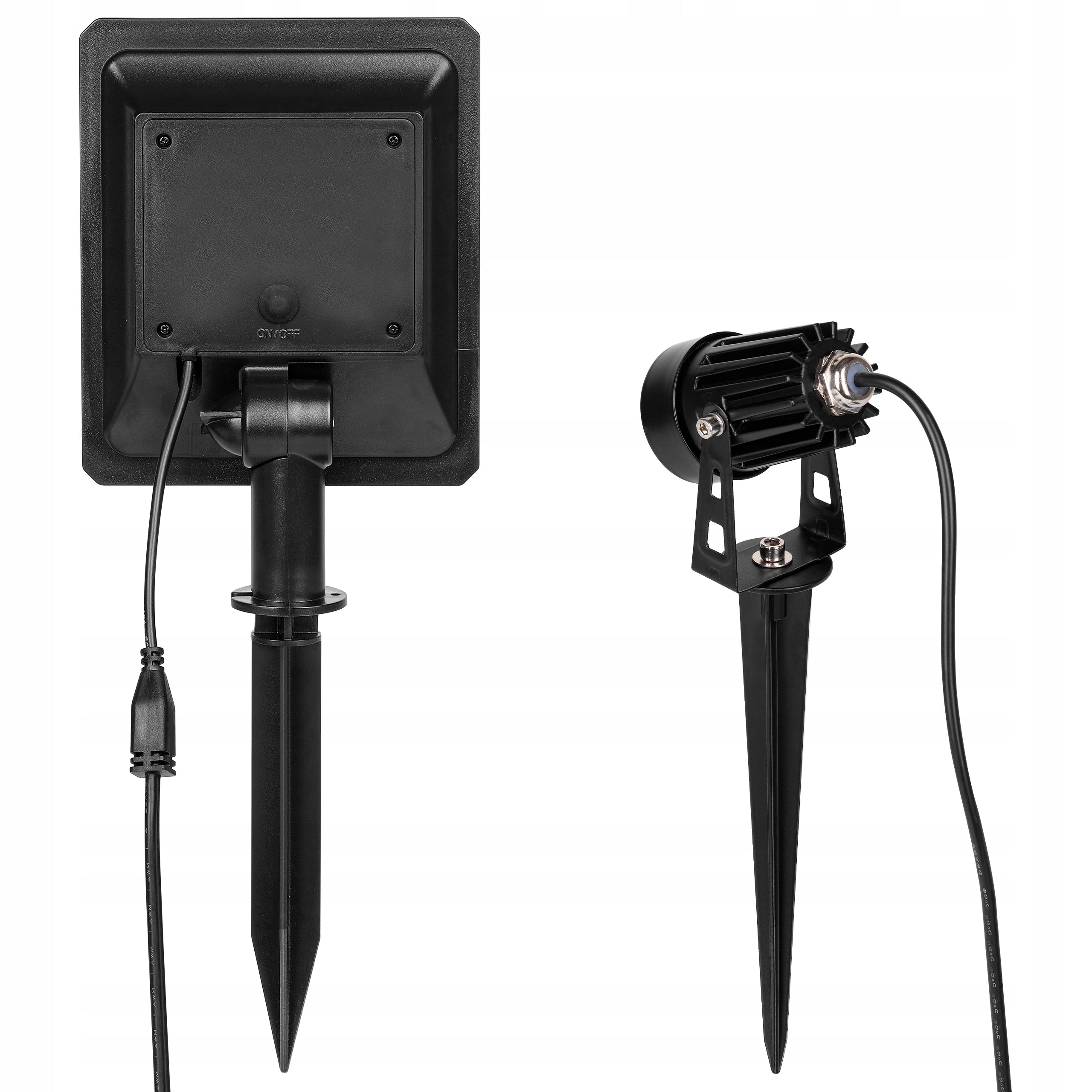 Solar Light for Garden 4x LED Headlight with Sensor Waterproof Spike length 15.5 cm