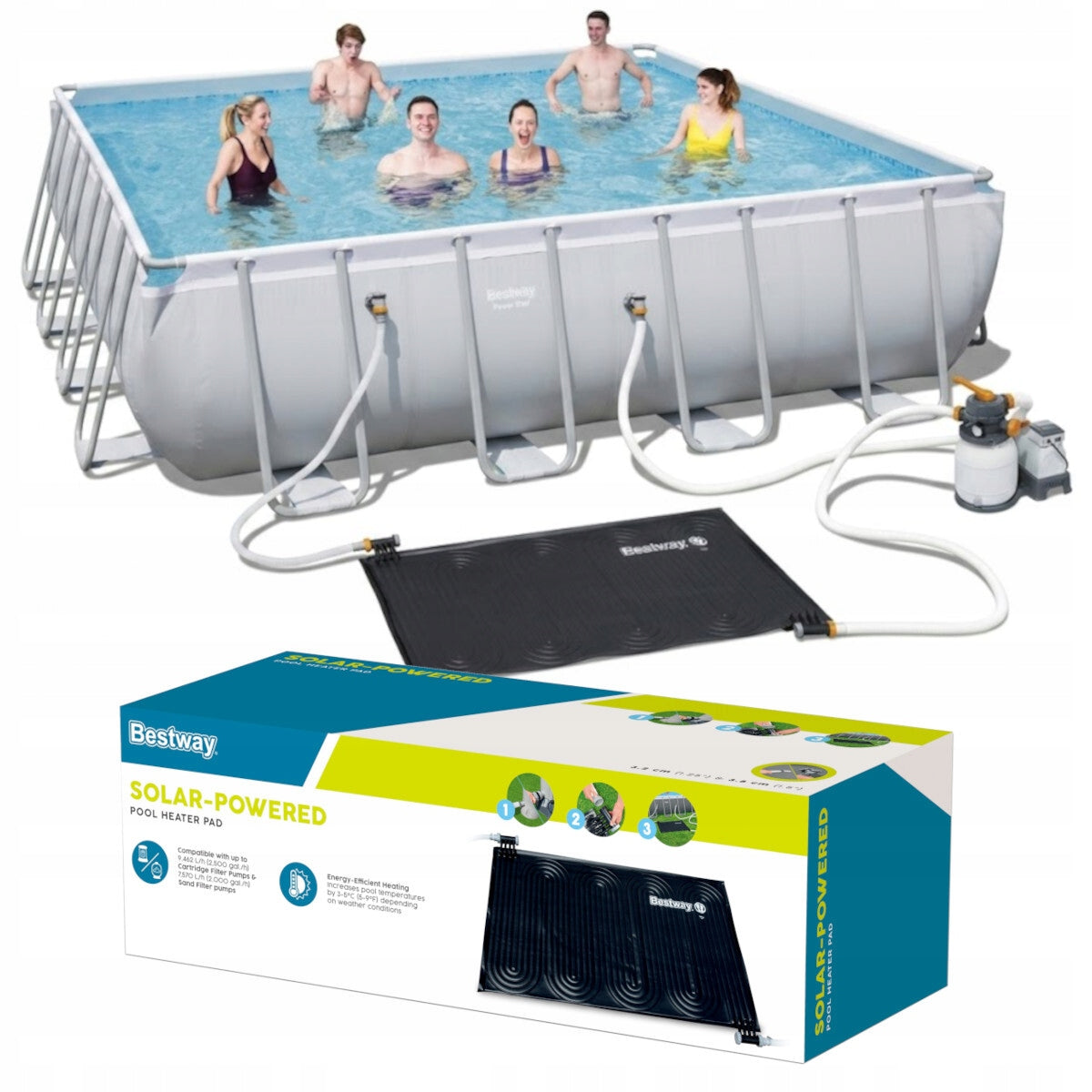 Solar Mat Solar Panel Heater for Pool Water Heating 58423 Packaging status original