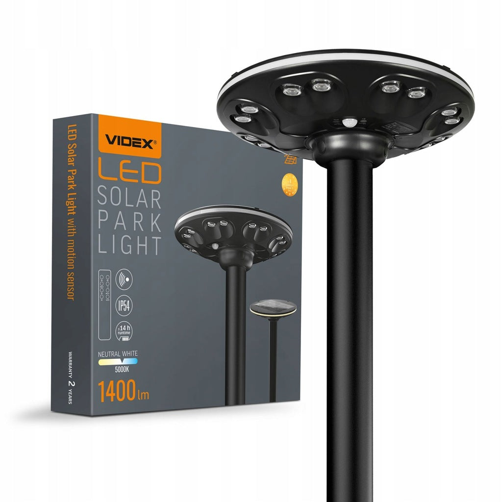 Solar Park LED Garden Lamp 15W 5000K 1400lm IP54 + PILOT
