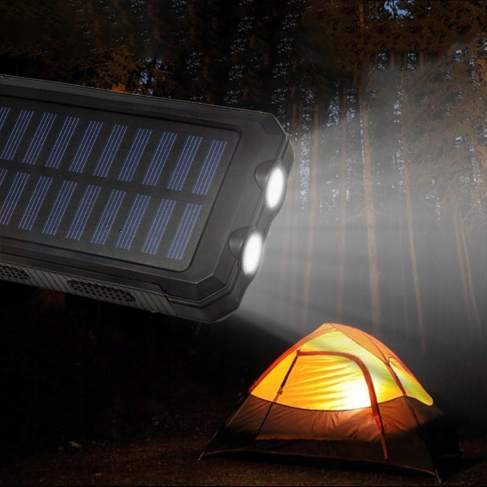 Solar Power Bank Waterproof For Motor And Kayak 10000mAh With Carabiner Packaging status original