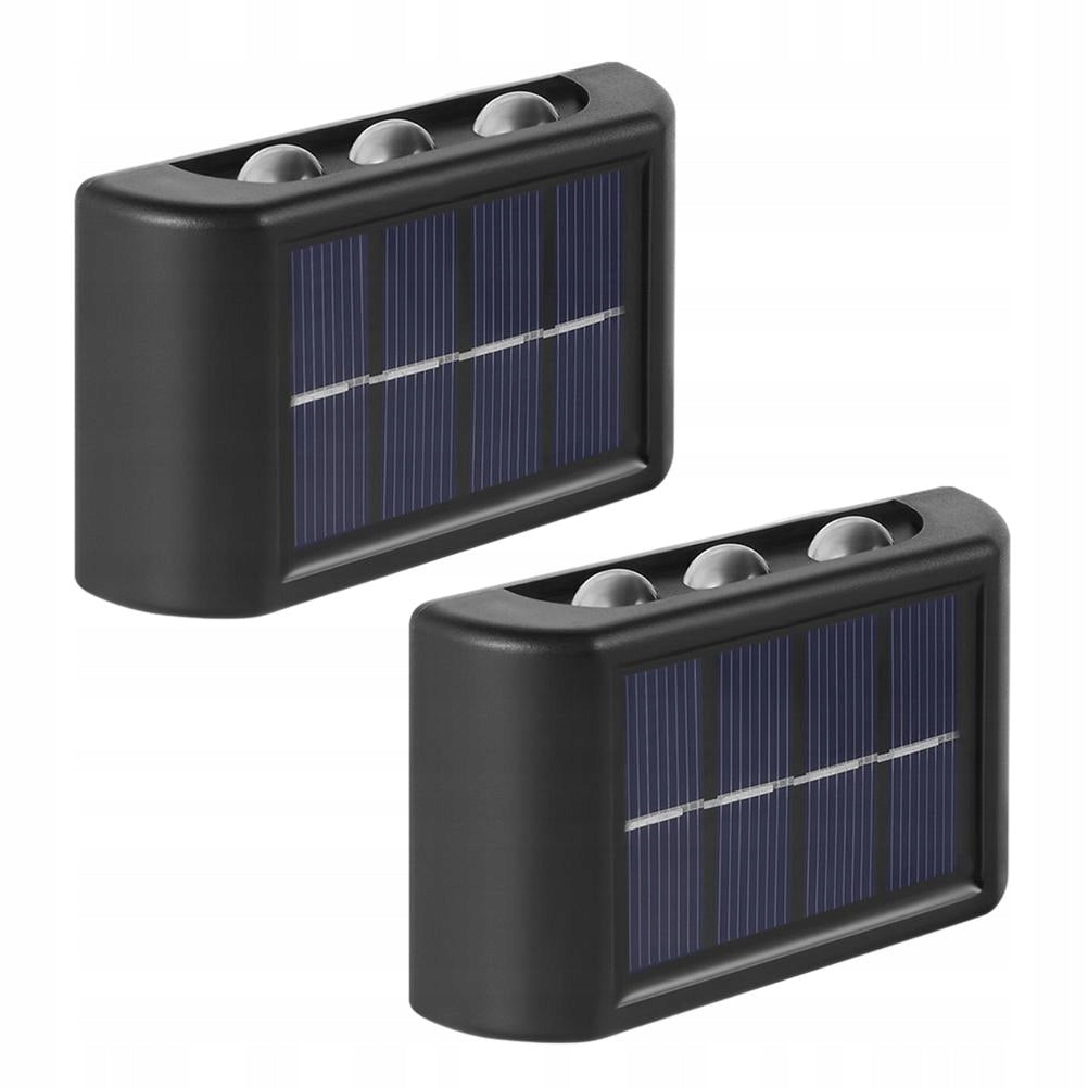 Solar Wall Light, 2 Pack Solar Lamp Sun Lamp IP65 Waterproof Packaging status original