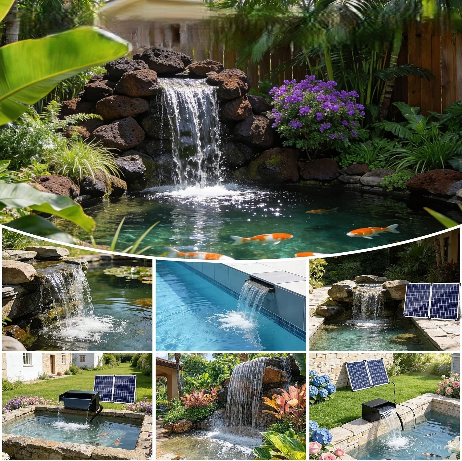 Solar Waterfall Biling 70W Steel Pump 2500L/h 32cm M3481 Manufacturer code B0G3ZQ81N4