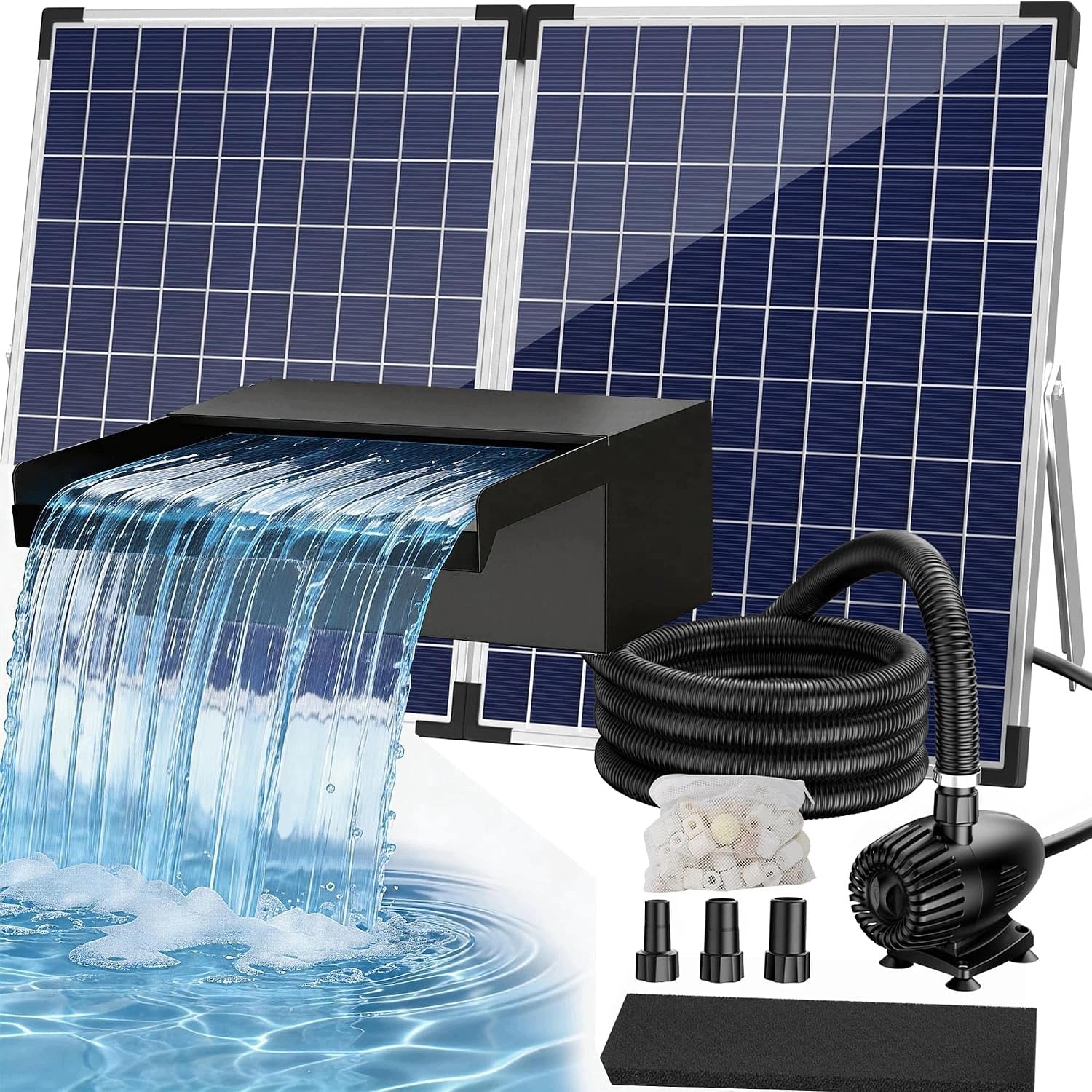 Solar Waterfall Biling 70W Steel Pump 2500L/h 32cm M3481