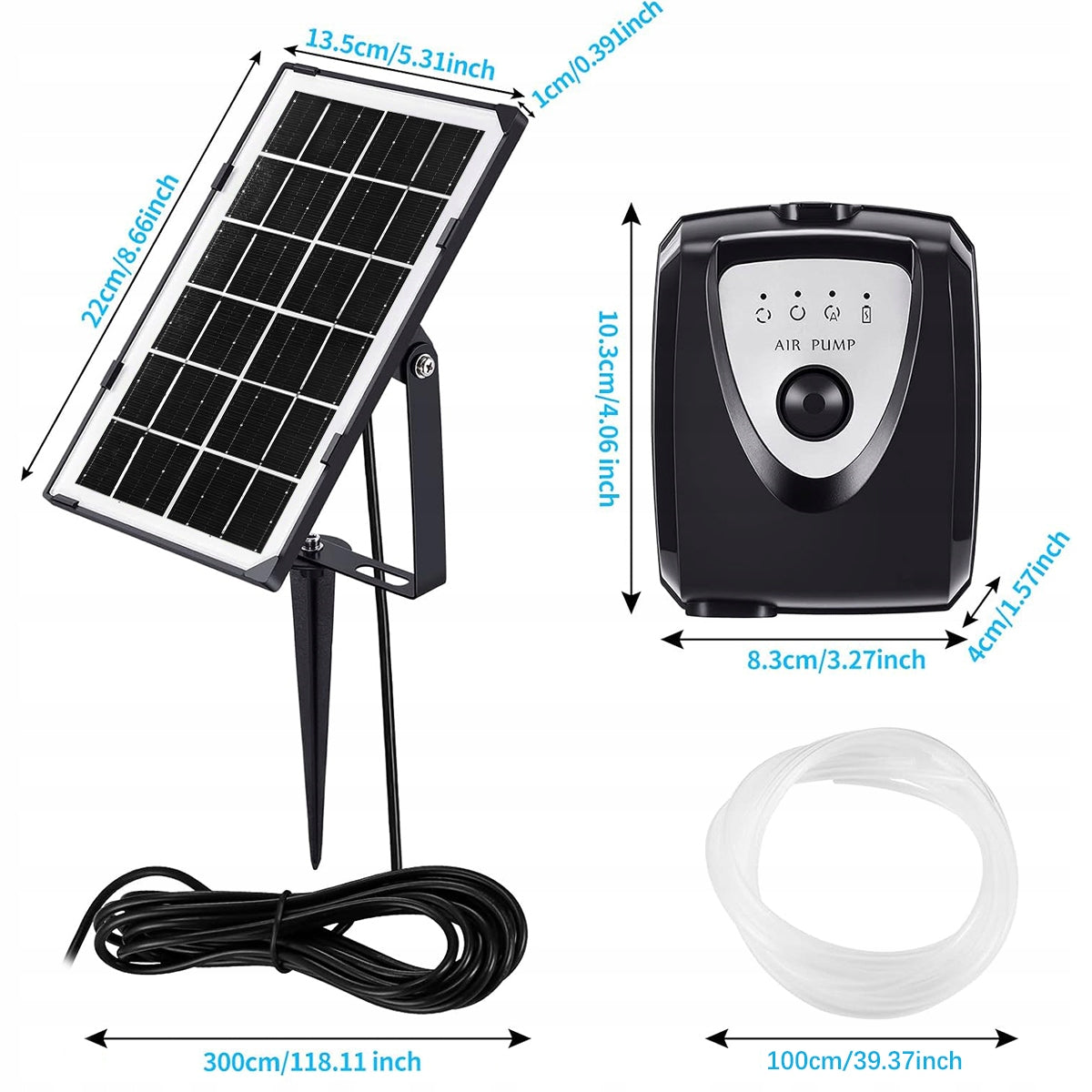 Solar aerator for pond pond air pump 3 pump modes will tell Power 0.8 W