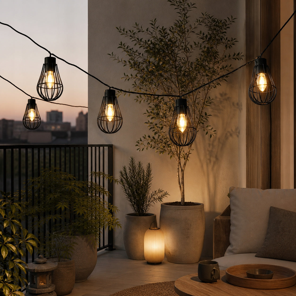 Solar garden garland LED Light chain 20x loft lamps SuperLED Manufacturer code 005287