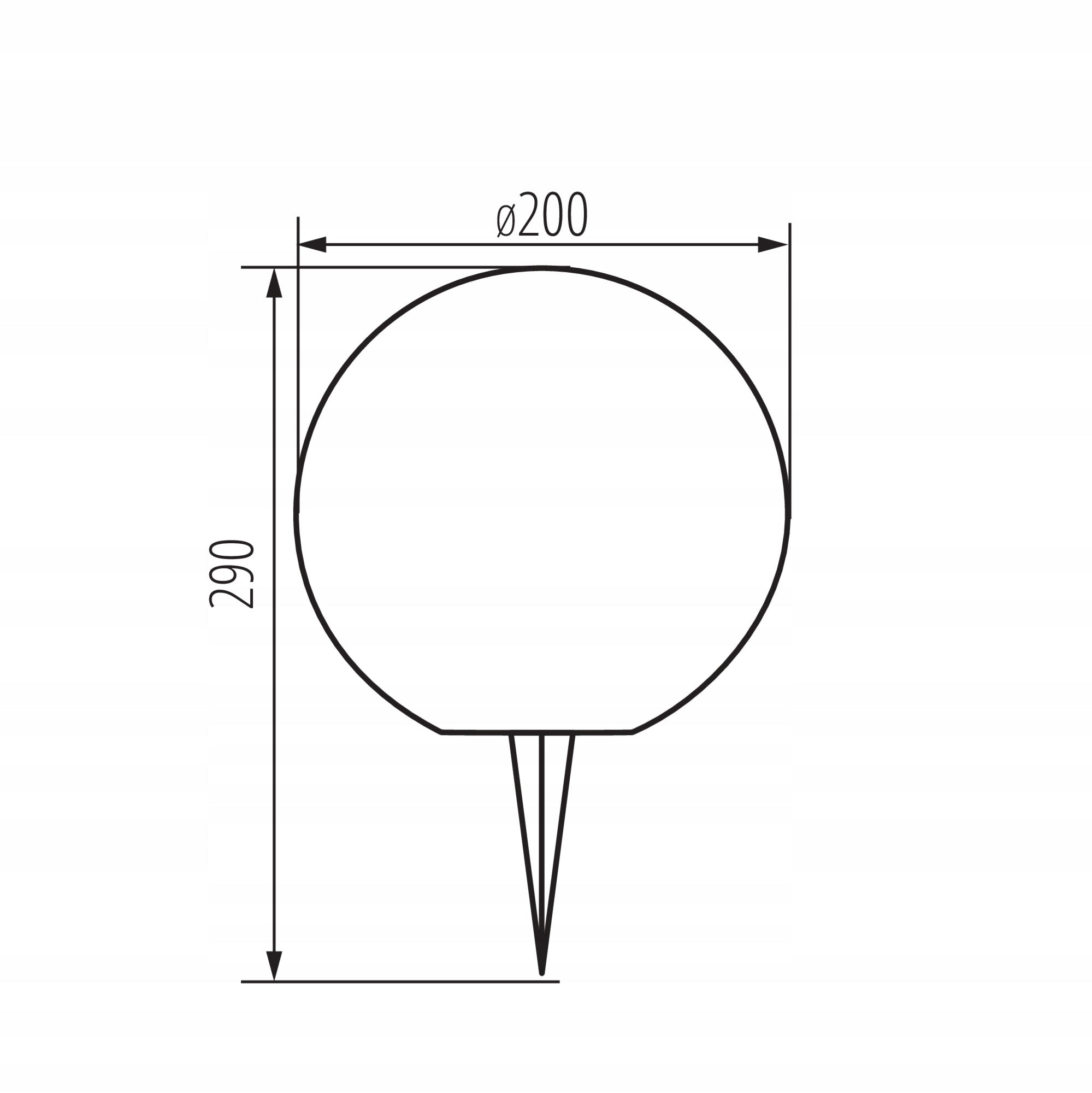 Solar garden lamp LED LL FRAULI RGB 20cm hammered sensor dusk IP65 Manufacturer code 66521