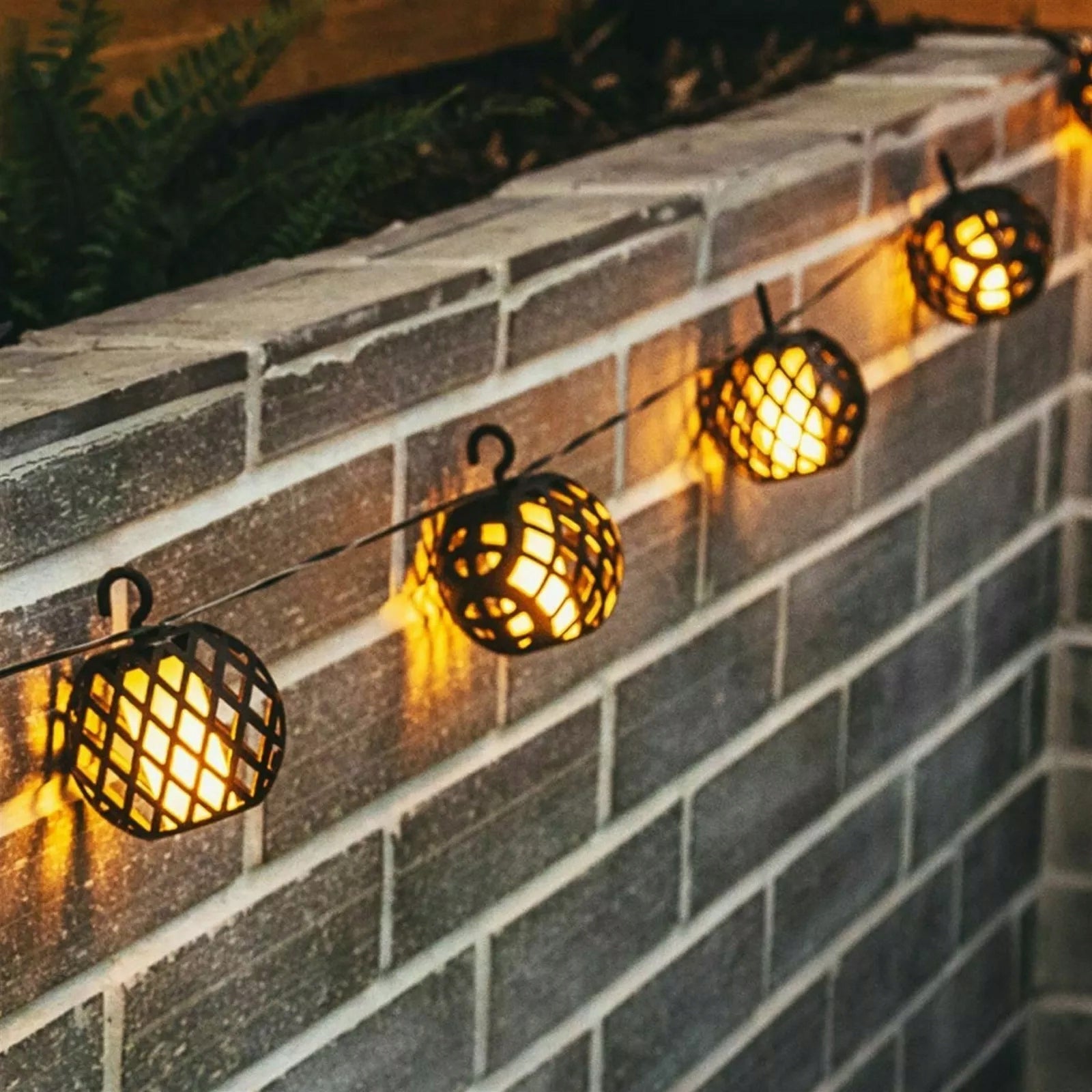 Solar garland LED garden light 20x LED lantern flame SuperLED Manufacturer code 5286