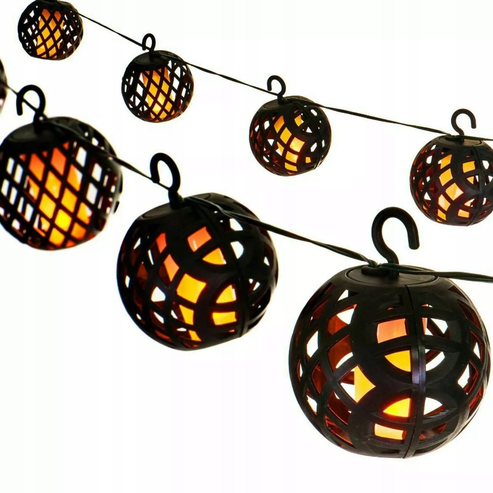Solar garland LED garden light 20x LED lantern flame SuperLED Power supply solar