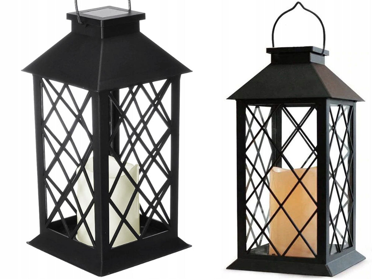 Solar lamp LANTERN with candle garden lamp decoration lantern P-630