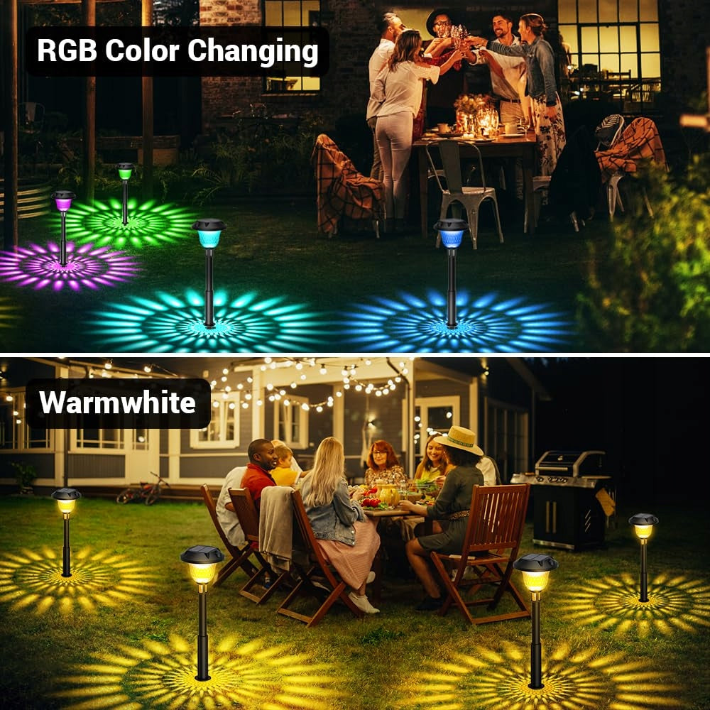 Solar lamps for outdoor garden 4 Pcs IP65 LED Manufacturer code QKVZ