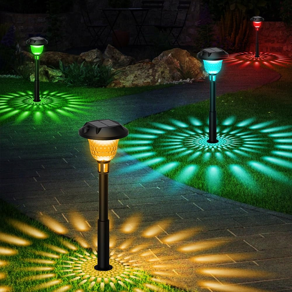 Solar lamps for outdoor garden 4 Pcs IP65 LED