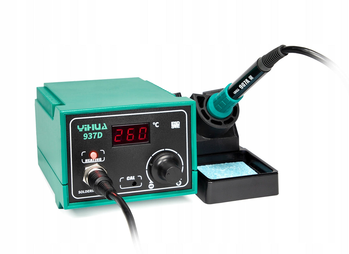 Soldering Station Yihua 937D 50W 200–480°C ESD Digital LCD Tips 900M-T Manufacturer code Stacja lutownicza Yihua 937D 50W