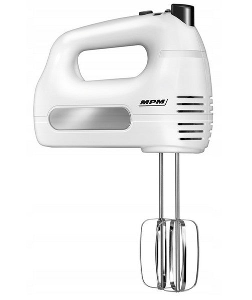 Solid Hand Mixer MPM Food Processor 300W Chrome Stirrers Brand MPM