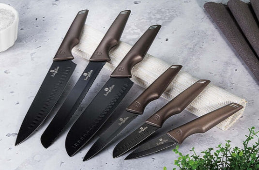 Solid modern kitchen knives Berlinger Haus Carbon Pro series 6 pieces EAN (GTIN) 5999108472800
