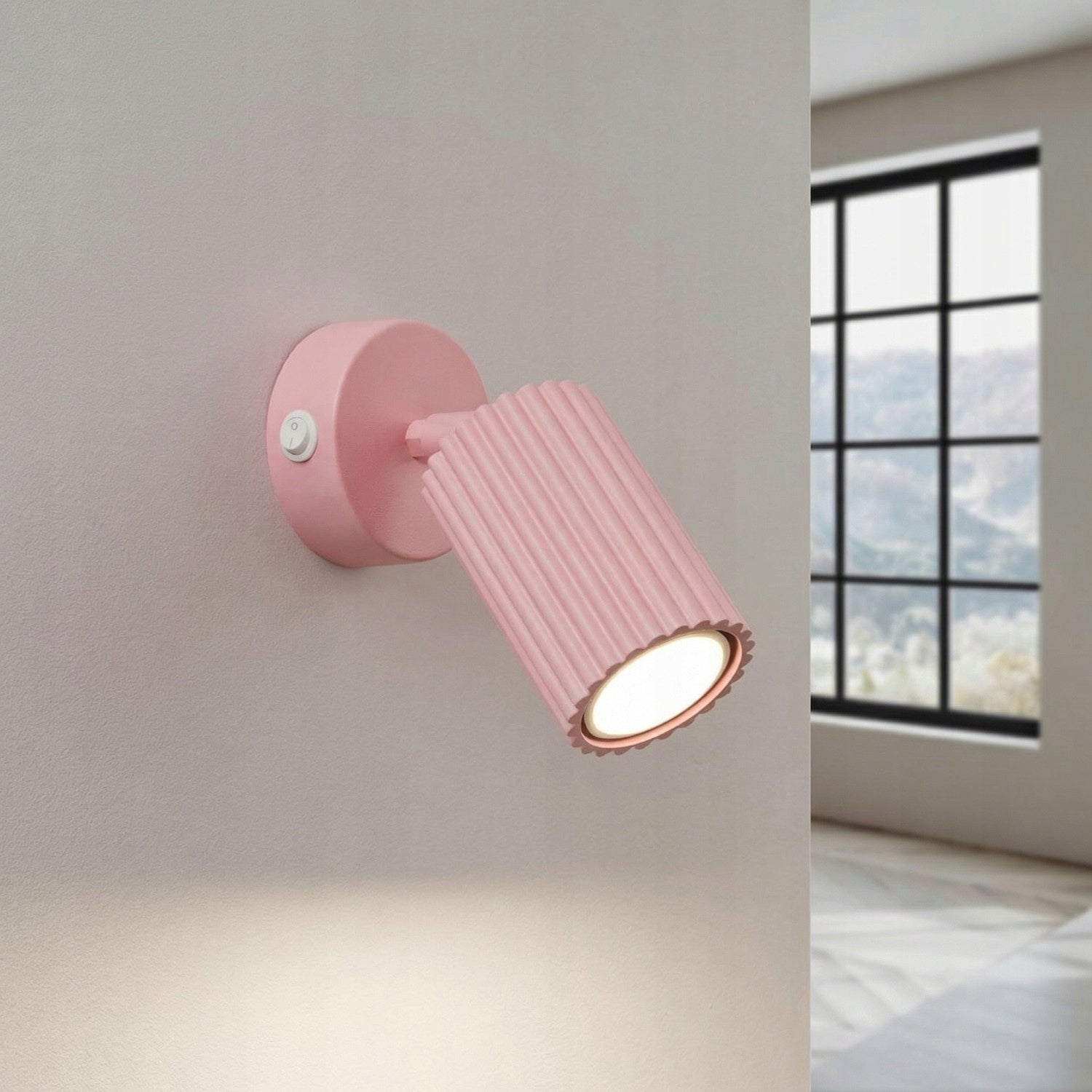 Sollux Lighting CARBON wall sconce pink grooved GU10 10W Brand SOLLUX LIGHTING