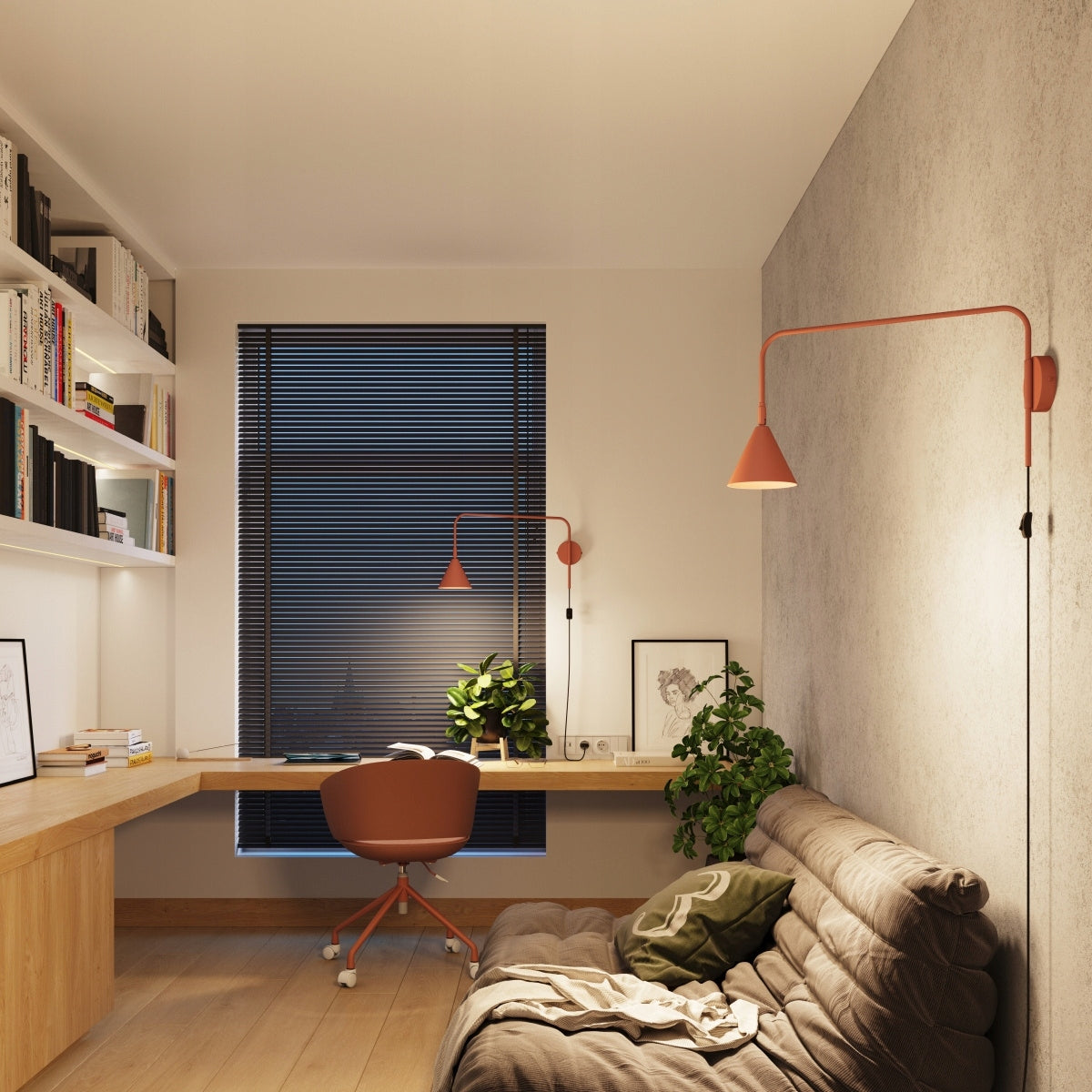 Sollux NOX E14 Wall Lamp - Red Brand SOLLUX LIGHTING