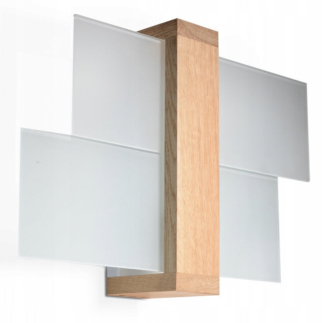 Sollux Wall lamp FENIKS 1 E27 - natural wood