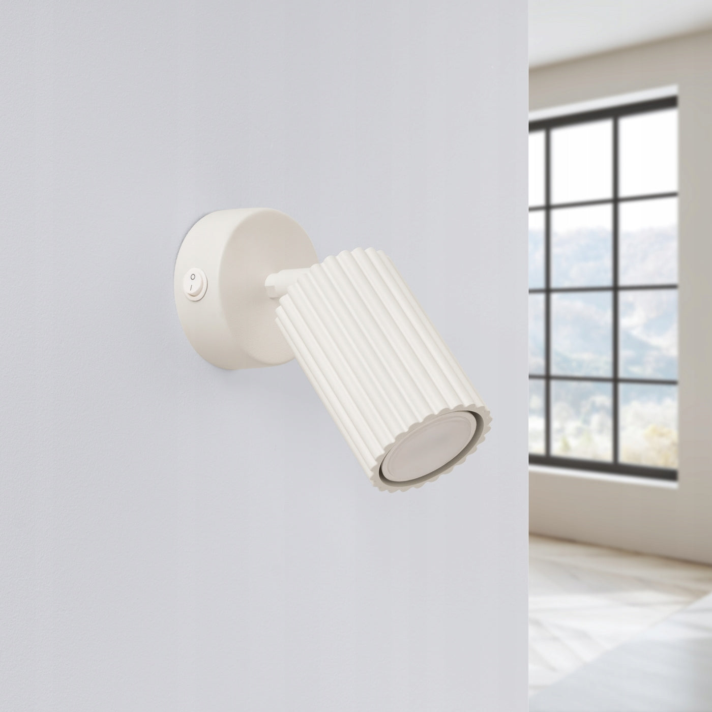 Sollux Wall lamp KARBON beige with switch Manufacturer code SL.1598