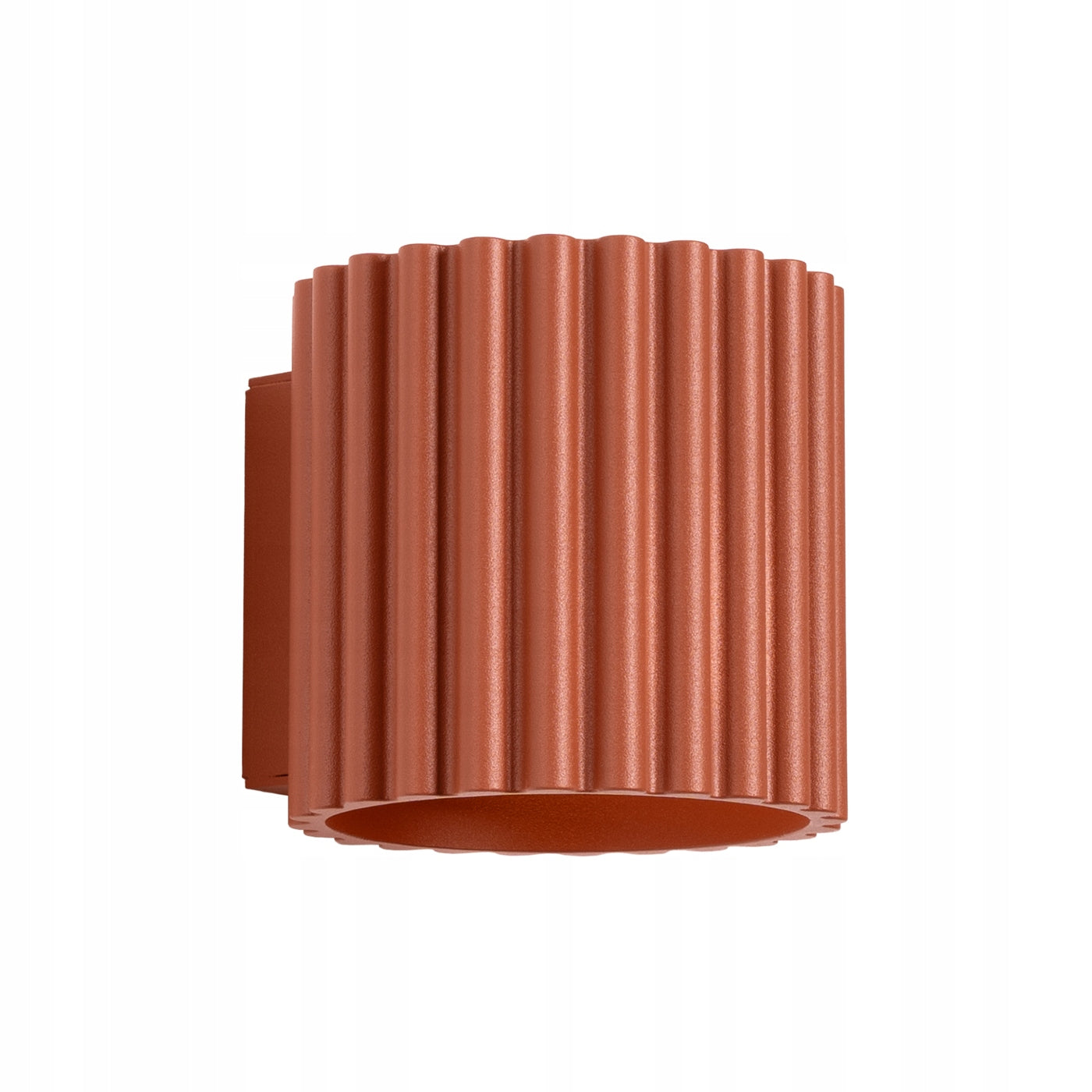 Sollux Wall lamp red grooved tube 10 cm top down 1xG9 10W AURA