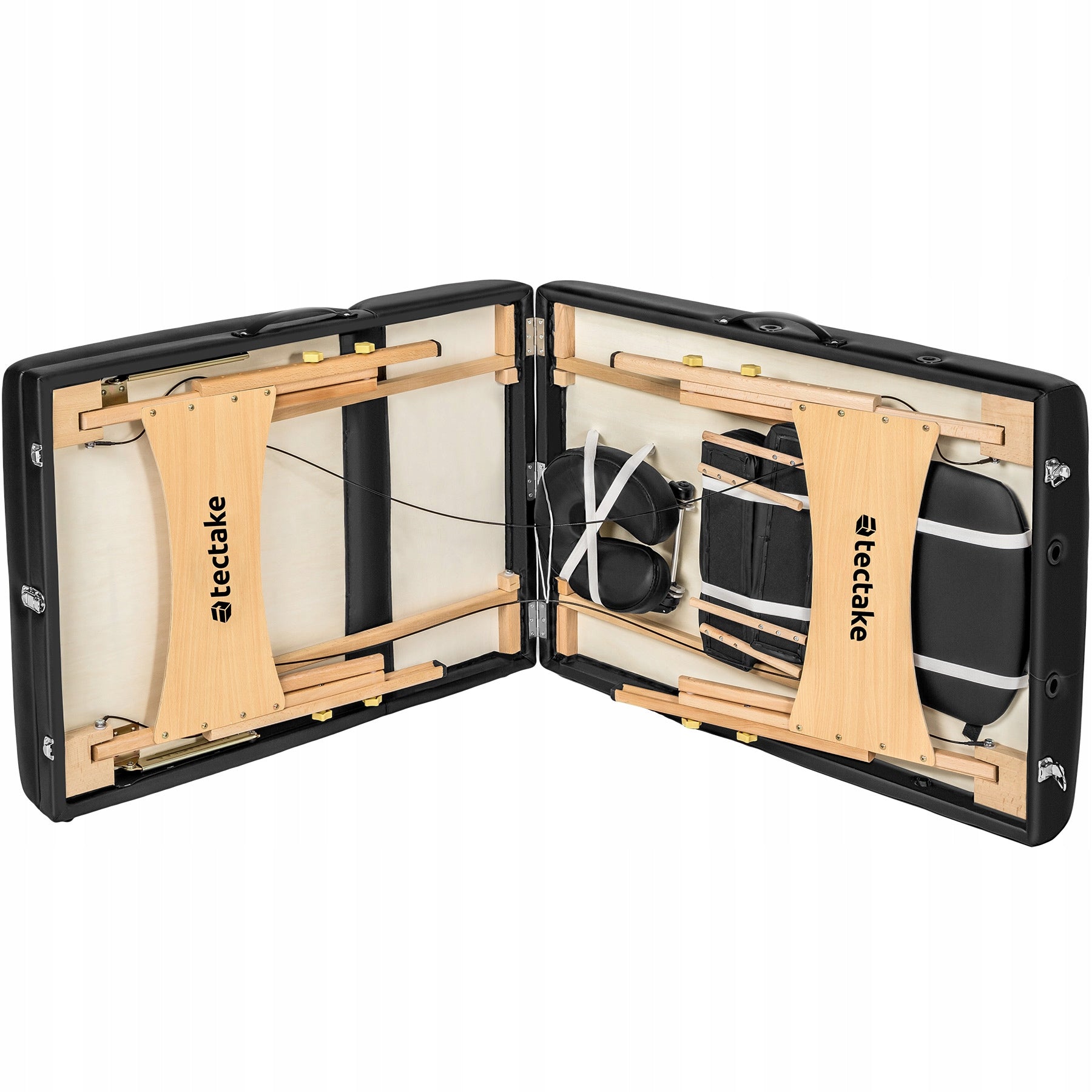 Somwang massage table with 7,5 cm padding with wooden frame Frame material wood
