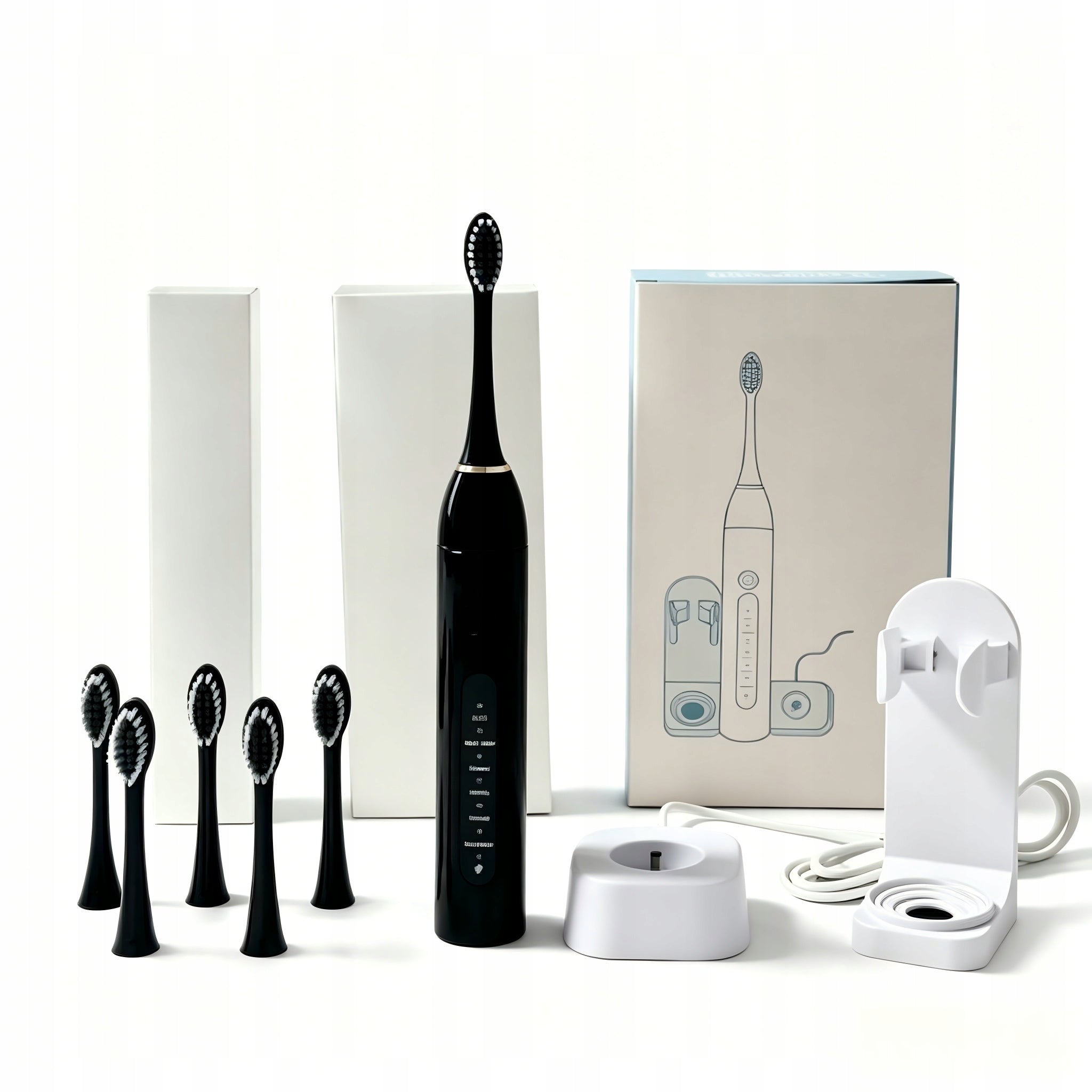 Sonic Electric Toothbrush, 6 Modes, Wireless Charger