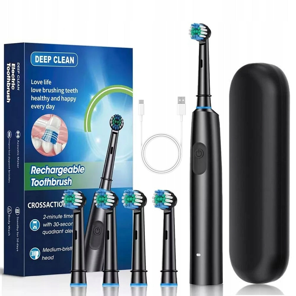 Sonic Toothbrush - Set of Case + 8 Tips - Electric