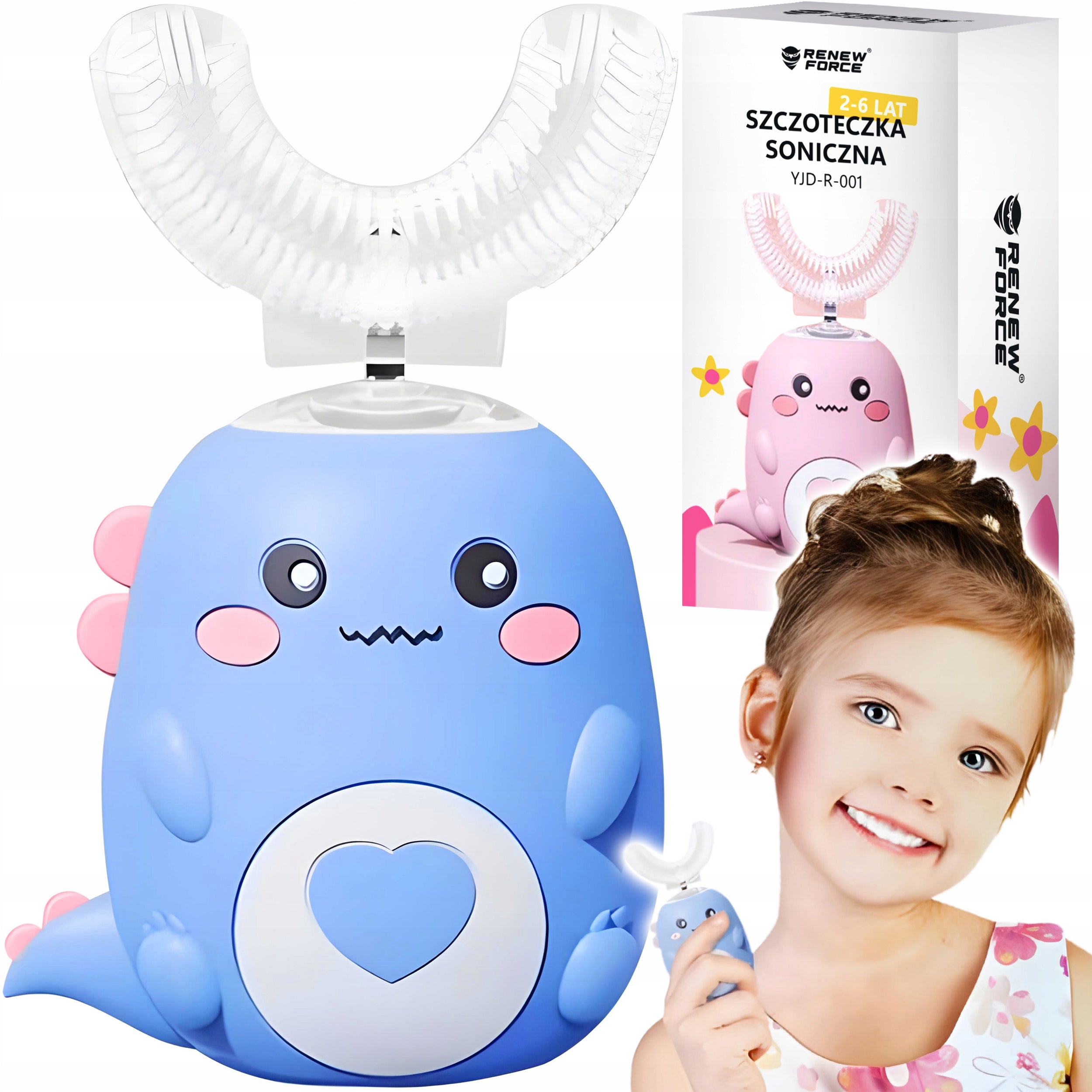 Sonic Toothbrush for Children TO LEARN TO BRUSH THEIR TEETH 45 seconds 360°