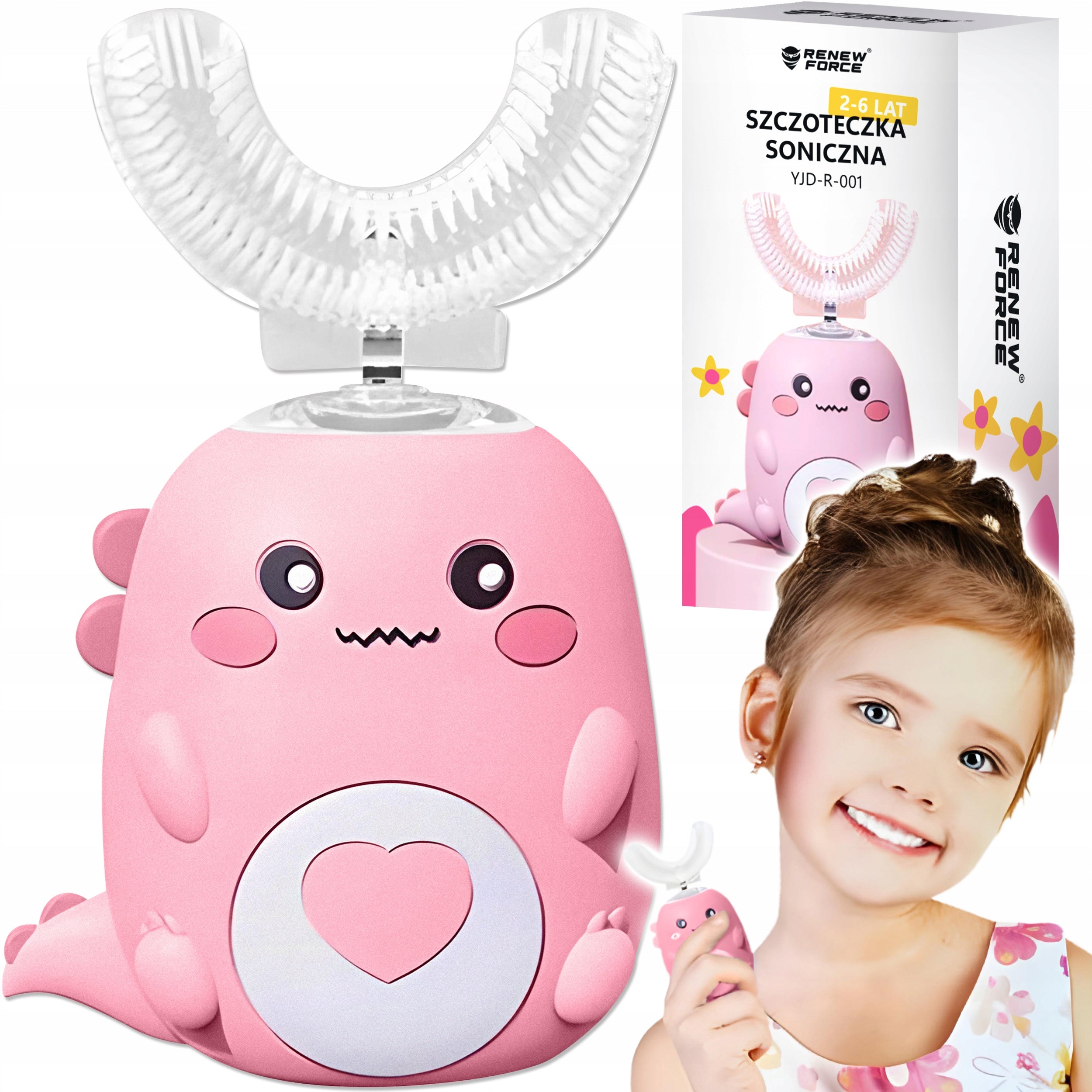 Sonic Toothbrush for Children TO LEARN TO BRUSH THEIR TEETH 45 seconds 360°