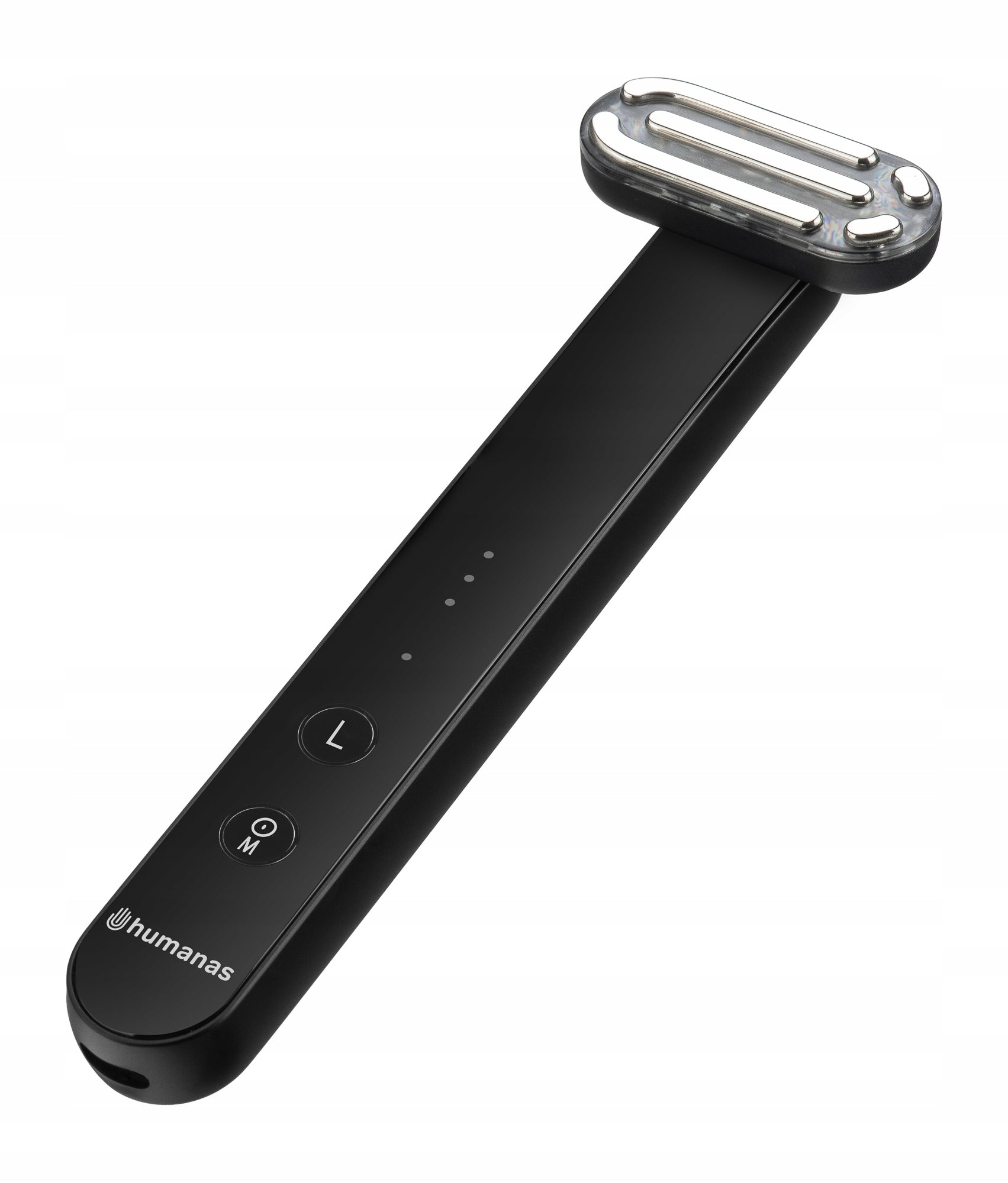 Sonic massager for face lifting with EMS function Humanas Aurora black